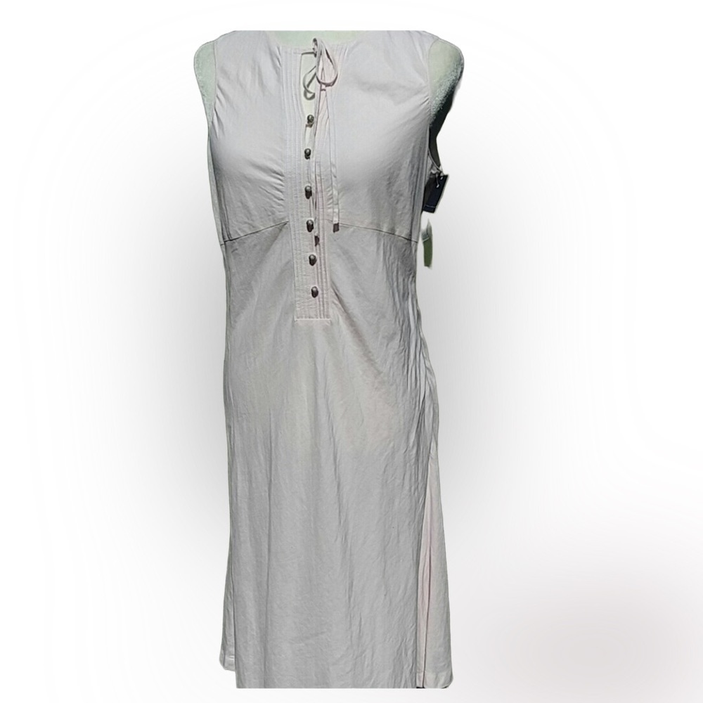 - NWT Nautica Linen Pink Cotton Blend Dress 8